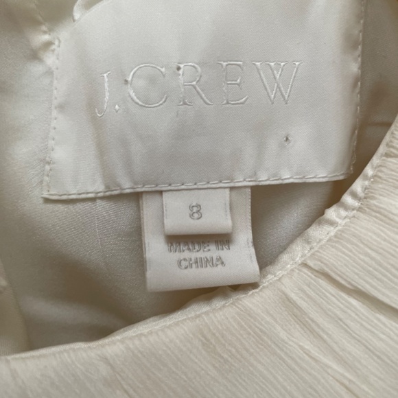 Beautiful cap sleeve chiffon j crew wedding dress - Picture 4 of 6